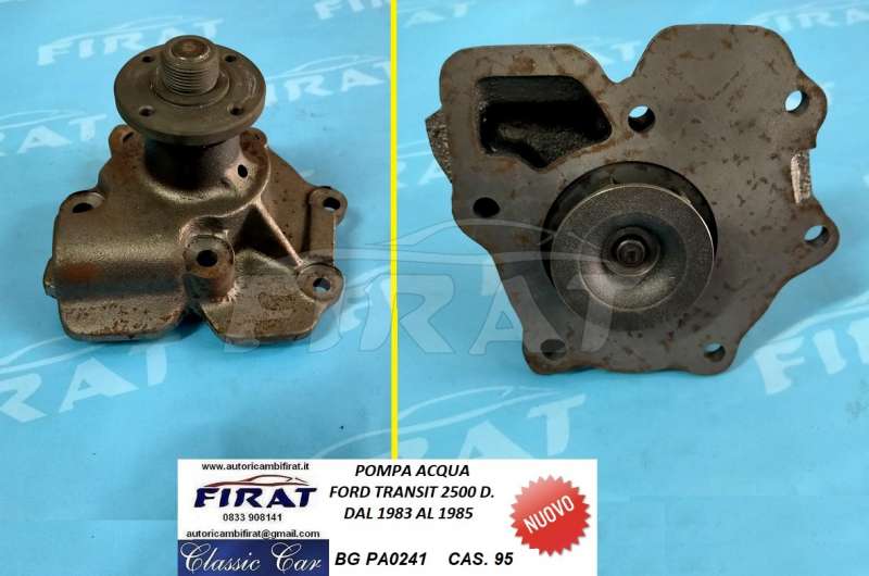 POMPA ACQUA FORD TRANSIT 2500 D. 83 - 86 (PA0241)